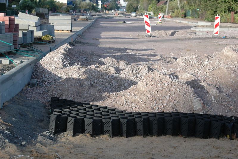 Георешётка на склоне