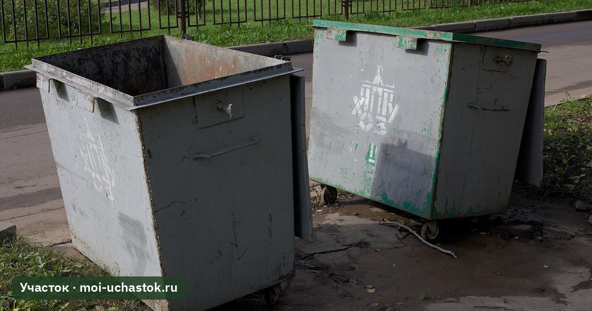 Контейнеры для мусора на площадке