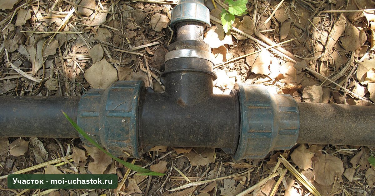 Разветвление трубки капельного полива