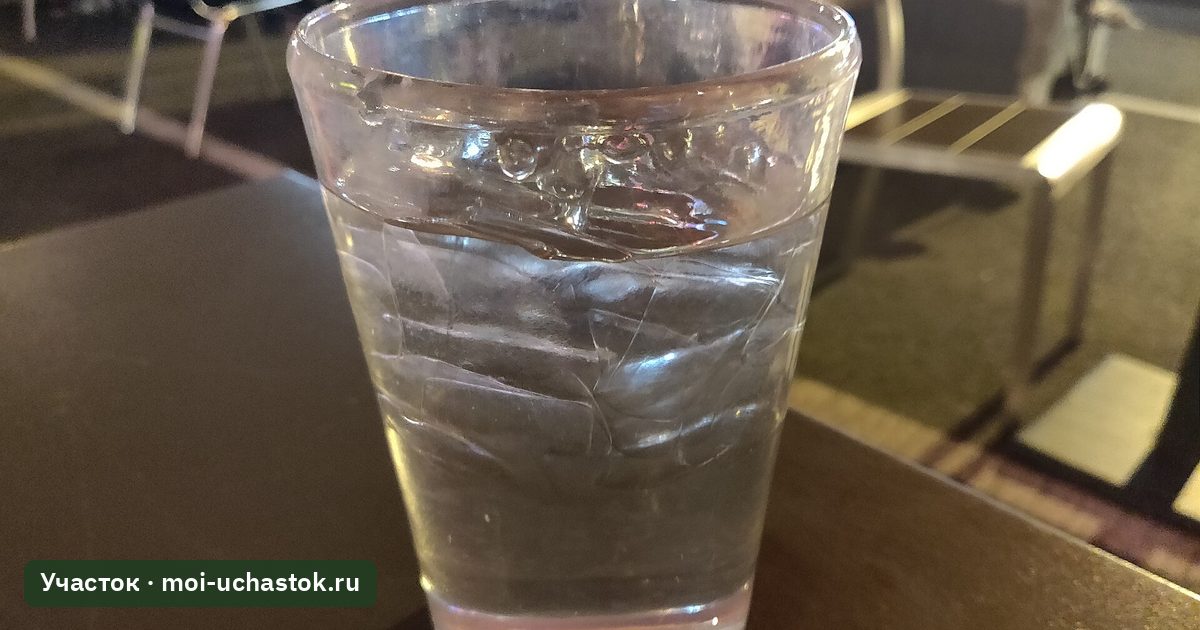 Стакан воды на открытом воздухе